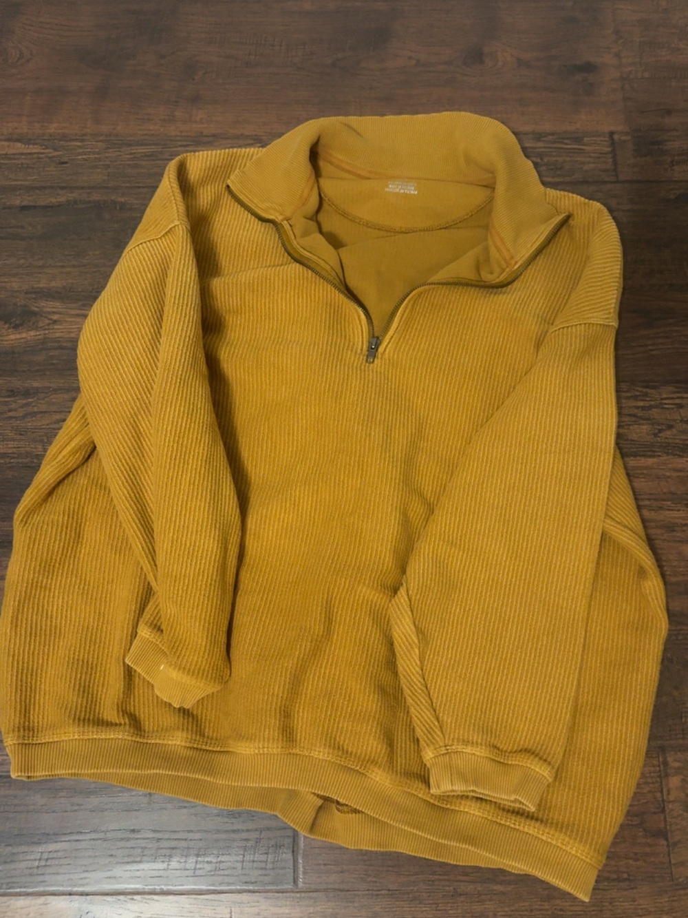 Aerie ribbed quarter zip size large